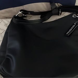 Black bag faux leather